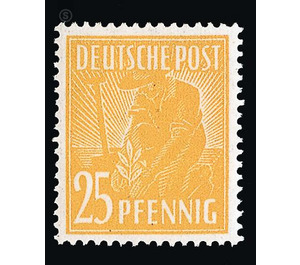 Definitive Series Allied Occupation - Joint Edition "  - Germany / Western occupation zones / American zone 1947 - 25 Pfennig