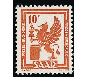 Definitive series: Images from industry, trade and agriculture - Germany / Saarland 1950 - 1,000 Pfennig