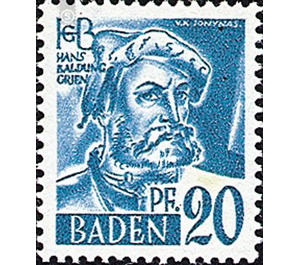 Definitive series: Personalities and views from Baden (I)  - Germany / Western occupation zones / Baden 1948 - 20 Pfennig