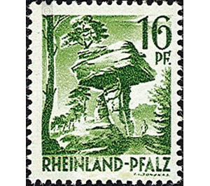 Definitive series: Personalities and views from Rhineland-Palatinate  - Germany / Western occupation zones / Rheinland-Pfalz 1947 - 16 Pfennig