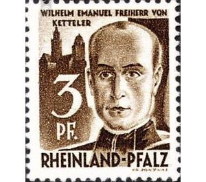 Definitive series: Personalities and views from Rhineland-Palatinate  - Germany / Western occupation zones / Rheinland-Pfalz 1947 - 3 Pfennig