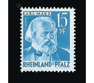 Definitive series: Personalities and views from Rhineland-Palatinate  - Germany / Western occupation zones / Rheinland-Pfalz 1948 - 15 Pfennig