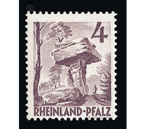 Definitive series: Personalities and views from Rhineland-Palatinate  - Germany / Western occupation zones / Rheinland-Pfalz 1948 - 4 Pfennig