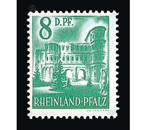 Definitive series: Personalities and views from Rhineland-Palatinate  - Germany / Western occupation zones / Rheinland-Pfalz 1948 - 8 Pfennig