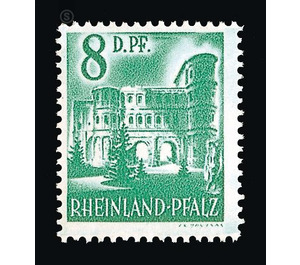 Definitive series: Personalities and views from Rhineland-Palatinate  - Germany / Western occupation zones / Rheinland-Pfalz 1948 - 8 Pfennig