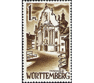 Definitive series: Personalities and views from Württemberg-Hohenzollern  - Germany / Western occupation zones / Württemberg-Hohenzollern 1947 - 100 Pfennig