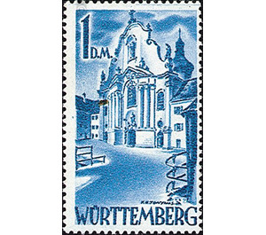Definitive series: Personalities and views from Württemberg-Hohenzollern  - Germany / Western occupation zones / Württemberg-Hohenzollern 1948 - 100 Pfennig