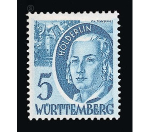 Definitive series: Personalities and views from Württemberg-Hohenzollern  - Germany / Western occupation zones / Württemberg-Hohenzollern 1948 - 5 Pfennig