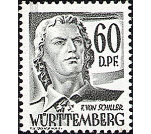 Definitive series: Personalities and views from Württemberg-Hohenzollern  - Germany / Western occupation zones / Württemberg-Hohenzollern 1948 - 60 Pfennig