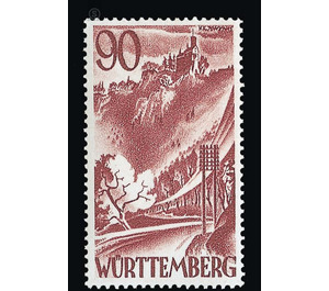 Definitive series: Personalities and views from Württemberg-Hohenzollern  - Germany / Western occupation zones / Württemberg-Hohenzollern 1948 - 90 Pfennig