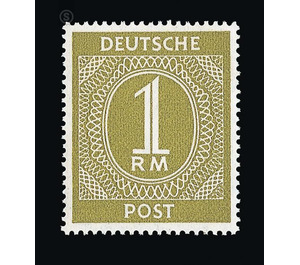 Definitive stamp series Allied cast - joint edition  - Germany / Western occupation zones / American zone 1946 - 100 Pfennig