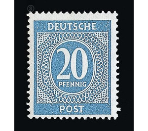 Definitive stamp series Allied cast - joint edition  - Germany / Western occupation zones / American zone 1946 - 20 Pfennig