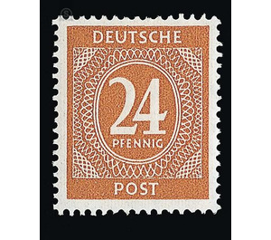 Definitive stamp series Allied cast - joint edition  - Germany / Western occupation zones / American zone 1946 - 24 Pfennig