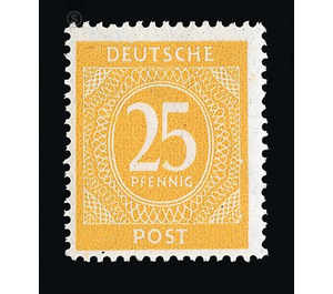 Definitive stamp series Allied cast - joint edition  - Germany / Western occupation zones / American zone 1946 - 25 Pfennig