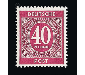 Definitive stamp series Allied cast - joint edition  - Germany / Western occupation zones / American zone 1946 - 40 Pfennig