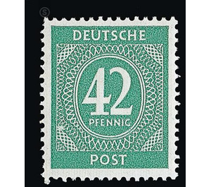 Definitive stamp series Allied cast - joint edition  - Germany / Western occupation zones / American zone 1946 - 42 Pfennig