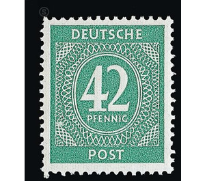 Definitive stamp series Allied cast - joint edition  - Germany / Western occupation zones / American zone 1946 - 42 Pfennig