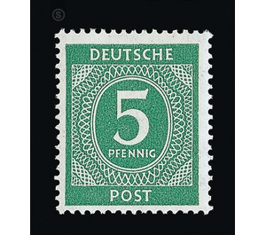 Definitive stamp series Allied cast - joint edition  - Germany / Western occupation zones / American zone 1946 - 5 Pfennig