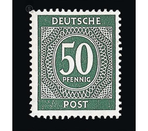 Definitive stamp series Allied cast - joint edition  - Germany / Western occupation zones / American zone 1946 - 50 Pfennig