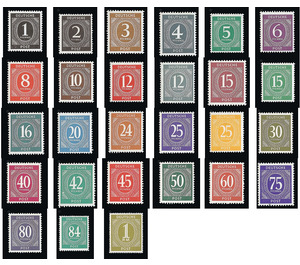 Definitive stamp series Allied cast - joint edition  - Germany / Western occupation zones / American zone 1946 Set