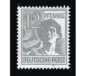 Definitive stamp series Allied cast - joint edition  - Germany / Western occupation zones / American zone 1947 - 12 Pfennig