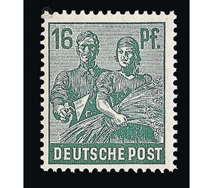 Definitive stamp series Allied cast - joint edition  - Germany / Western occupation zones / American zone 1947 - 16 Pfennig