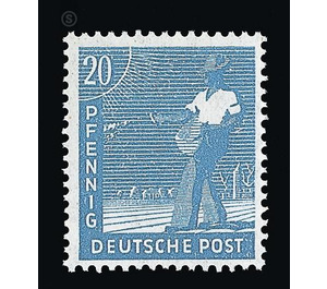 Definitive stamp series Allied cast - joint edition  - Germany / Western occupation zones / American zone 1947 - 20 Pfennig