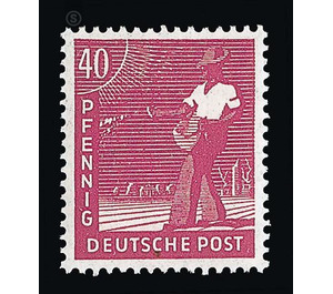 Definitive stamp series Allied cast - joint edition  - Germany / Western occupation zones / American zone 1947 - 40 Pfennig