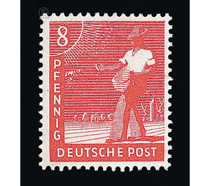 Definitive stamp series Allied cast - joint edition  - Germany / Western occupation zones / American zone 1947 - 8 Pfennig