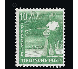 Definitive stamp series Allied cast - joint edition  - Germany / Western occupation zones / American zone 1948 - 10 Pfennig