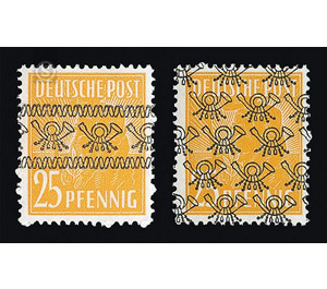 Definitive stamp series Allied cast - joint edition  - Germany / Western occupation zones / American zone 1948 - 25 Pfennig