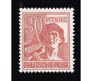 Definitive stamp series Allied cast - joint edition  - Germany / Western occupation zones / American zone 1948 - 30 Pfennig