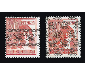Definitive stamp series Allied cast - joint edition  - Germany / Western occupation zones / American zone 1948 - 30 Pfennig