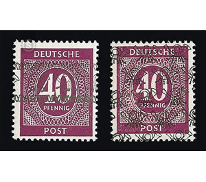 Definitive stamp series Allied cast - joint edition  - Germany / Western occupation zones / American zone 1948 - 40 Pfennig