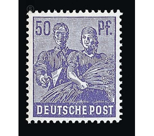 Definitive stamp series Allied cast - joint edition  - Germany / Western occupation zones / American zone 1948 - 50 Pfennig