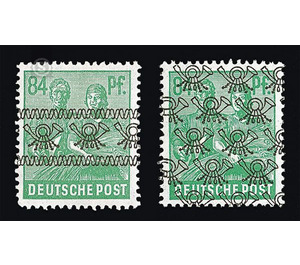 Definitive stamp series Allied cast - joint edition  - Germany / Western occupation zones / American zone 1948 - 84 Pfennig