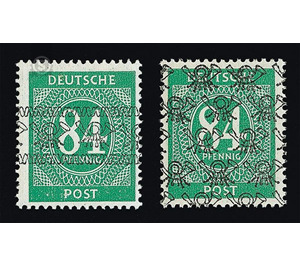 Definitive stamp series Allied cast - joint edition  - Germany / Western occupation zones / American zone 1948 - 84 Pfennig