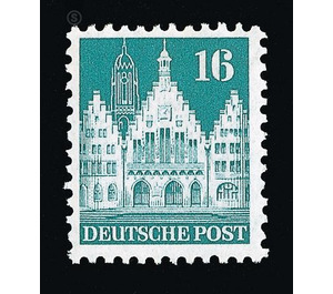 Definitive stamp series: Buildings, 1948 (Bizone)  - Germany / Western occupation zones / American zone 1948 - 16 Pfennig