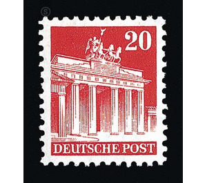 Definitive stamp series: Buildings, 1948 (Bizone)  - Germany / Western occupation zones / American zone 1948 - 20 Pfennig
