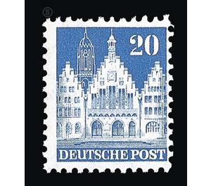 Definitive stamp series: Buildings, 1948 (Bizone)  - Germany / Western occupation zones / American zone 1948 - 20 Pfennig