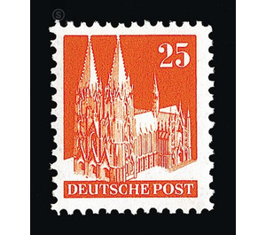 Definitive stamp series: Buildings, 1948 (Bizone)  - Germany / Western occupation zones / American zone 1948 - 25 Pfennig