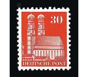 Definitive stamp series: Buildings, 1948 (Bizone)  - Germany / Western occupation zones / American zone 1948 - 30 Pfennig