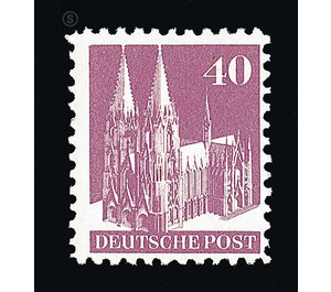 Definitive stamp series: Buildings, 1948 (Bizone)  - Germany / Western occupation zones / American zone 1948 - 40 Pfennig