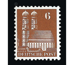 Definitive stamp series: Buildings, 1948 (Bizone)  - Germany / Western occupation zones / American zone 1948 - 6 Pfennig