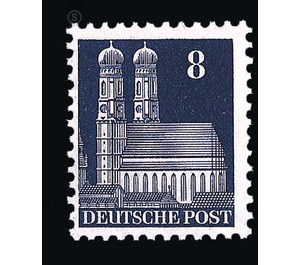 Definitive stamp series: Buildings, 1948 (Bizone)  - Germany / Western occupation zones / American zone 1948 - 8 Pfennig