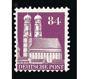 Definitive stamp series: Buildings, 1948 (Bizone)  - Germany / Western occupation zones / American zone 1948 - 84 Pfennig