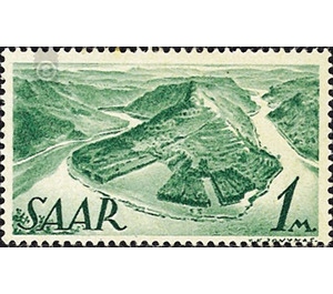 Definitive stamp series Saar - Germany / Saarland 1947 - 100 Pfennig