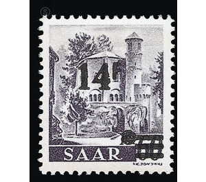 Definitive stamp series Saar - Germany / Saarland 1947 - 14 franc