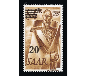 Definitive stamp series Saar - Germany / Saarland 1947 - 20 franc