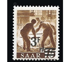 Definitive stamp series Saar - Germany / Saarland 1947 - 3 franc